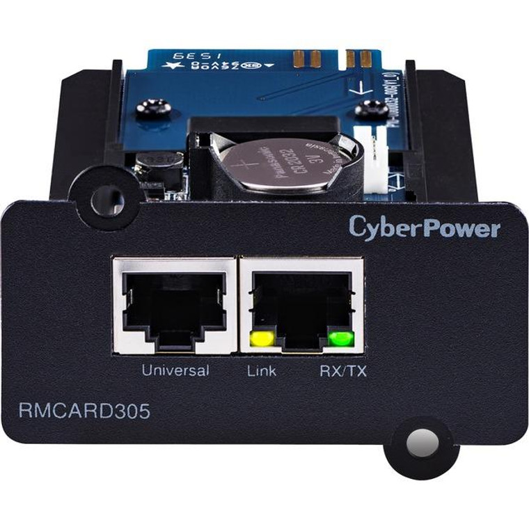 Cyberpower Ups Systems Rmcard305 Hardware - Supported Protocols: Tcp/Ip, Udp, Ftp, Scp, Dhcp, Dns, Ssh, Telnet, Http/Https, Snmpv1/V3, Ipv4/V6, Ntp, Smtp, And Syslog RMCARD305
