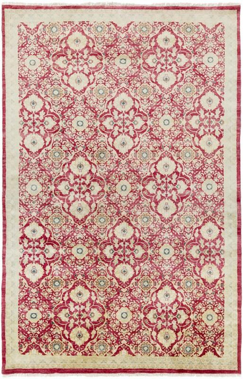 Surya Empress Hand Knotted Red Rug EMS-7012 - 8' x 11'