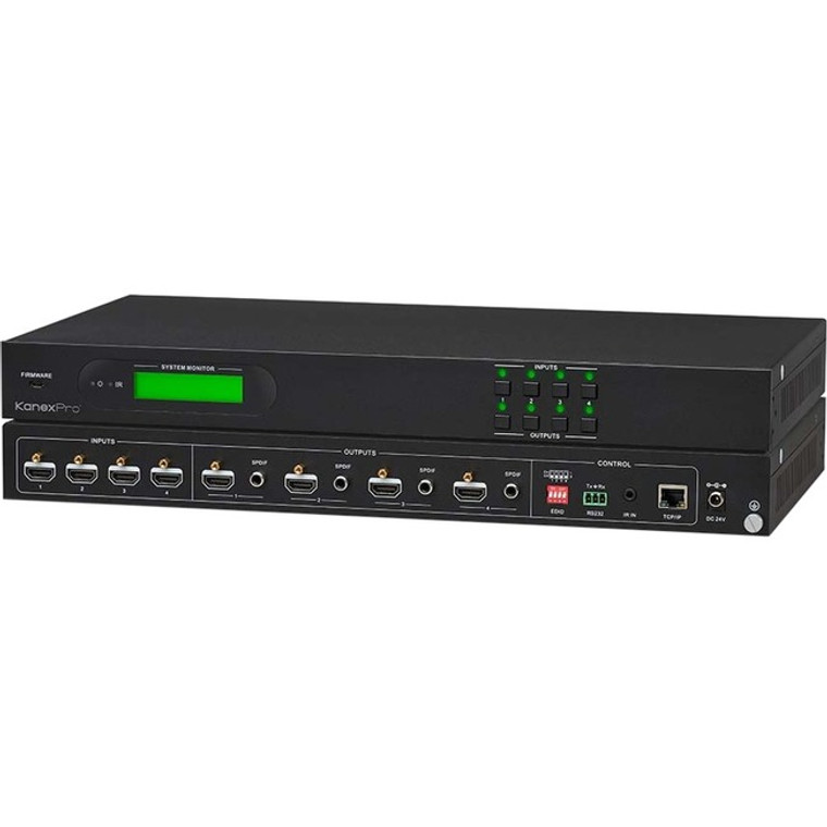 Kanexpro Ultra-Fast 4X4 Hdmi 2.0 Matrix Switcher With 4K/60Hz