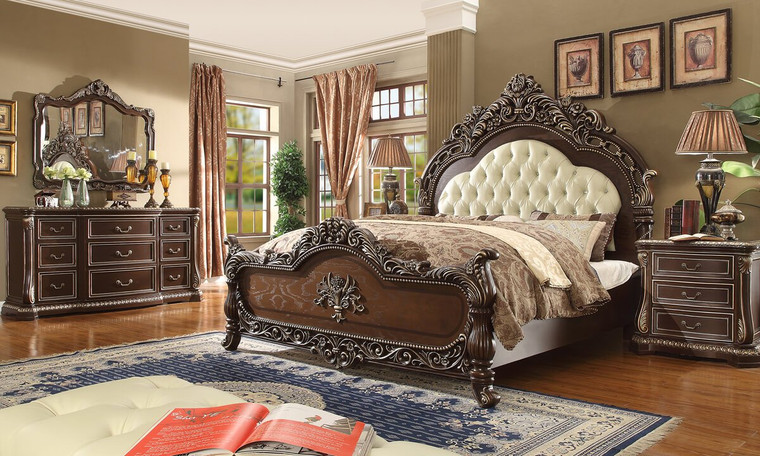 Homey Design Victorian California King 5 Piece Bedroom Set HD-8013-BSET5-CK