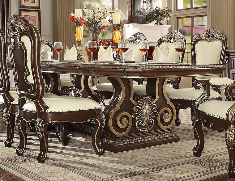 Homey Design Victorian Dining Table HD-D8013
