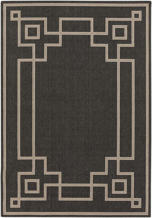 Surya Alfresco Machine Made Black Rug ALF-9630 - 8'9" x 12'9"