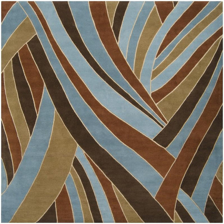 Surya Forum Hand Tufted Brown Rug FM-7002 - 4' Square