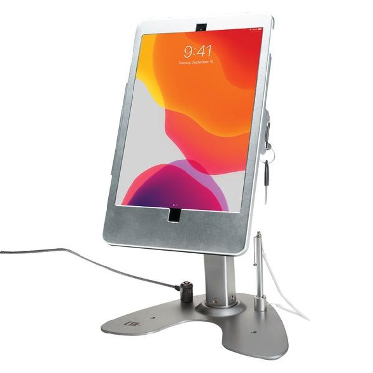 Dual Security Kiosk Stand With Locking Case And Cable For Ipad(R) 10.2-Inch 7Th Generation