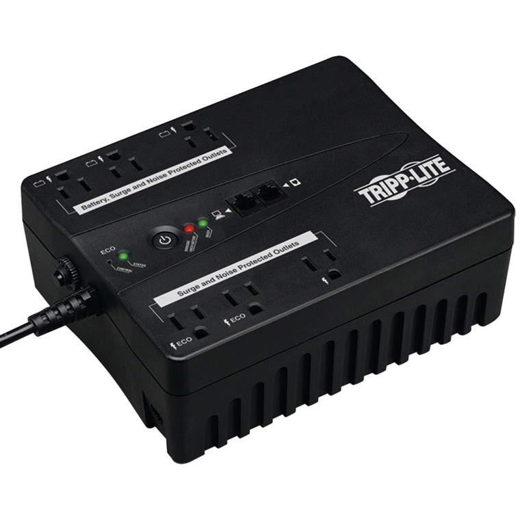 Eco Series Energy-Saving Standby Ups System With Usb Port & Outlets (Output Power Capacity: 350Va/180W; 6 Outlets--3 Ups/Surge, 1 Surge Only, 2 Eco/Surge Outlets)
