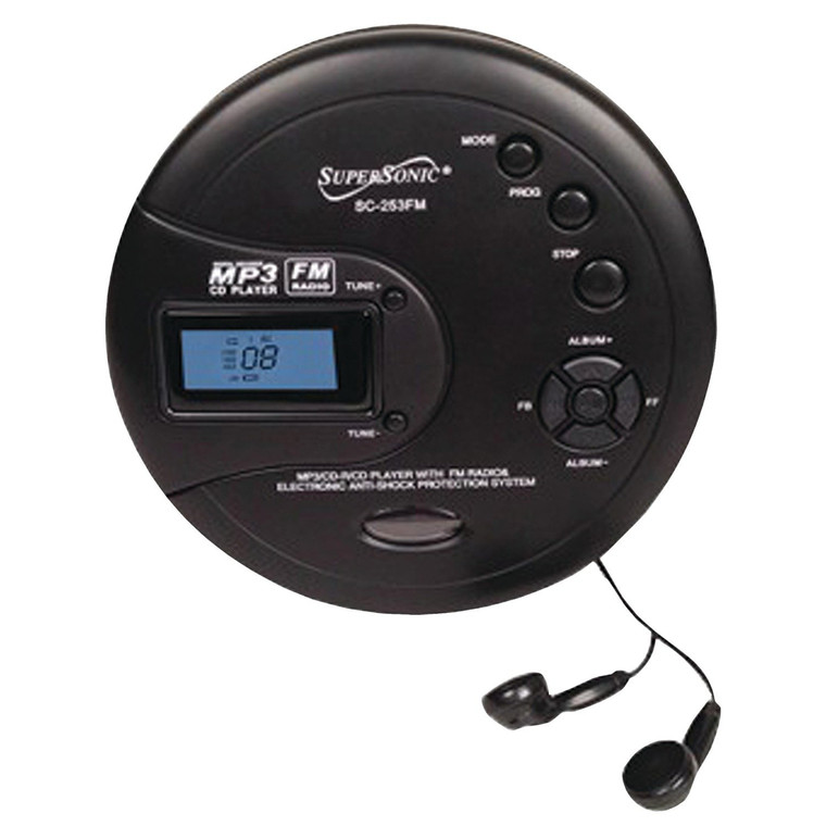 Personal Mp3/Cd Player With Fm Radio