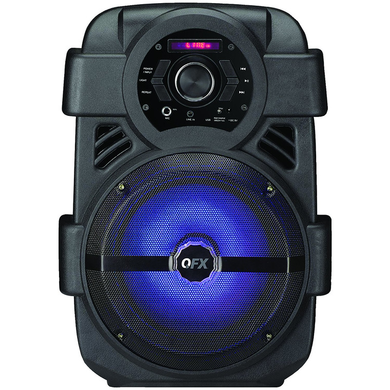 8" Rechargeable Bluetooth(R) Party Speaker QFXPBX8