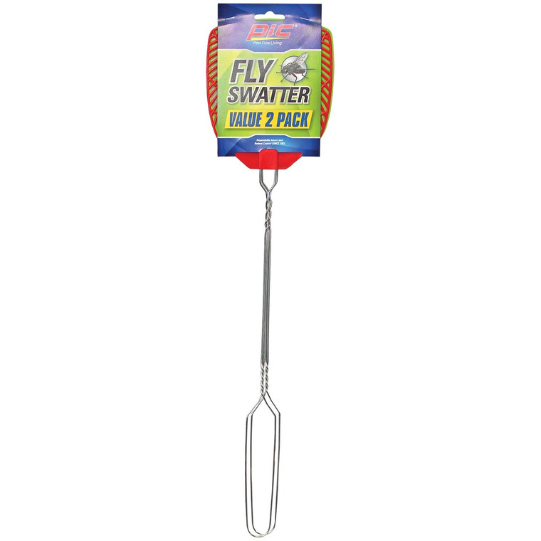 Wire Handle Fly Swatter, 2 Pk