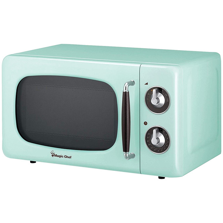 .7 Cubic-Ft 700-Watt Retro Microwave (Mint Green)