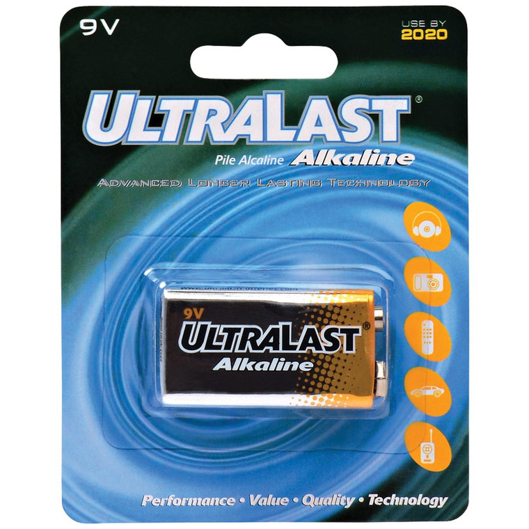 Ula9V 9-Volt Alkaline Battery