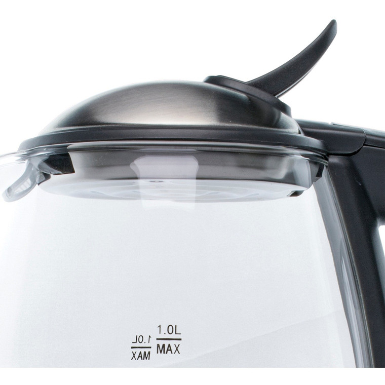 1-Liter Cordless Glass Electric Kettle