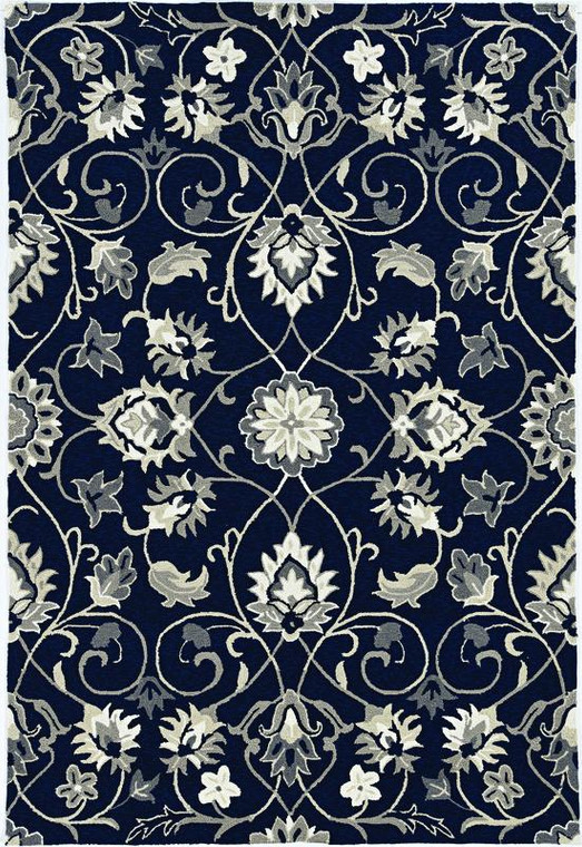 Kas Harbor 4206 Navy Manor Area Rug - 2' x 3'HAR42062X3