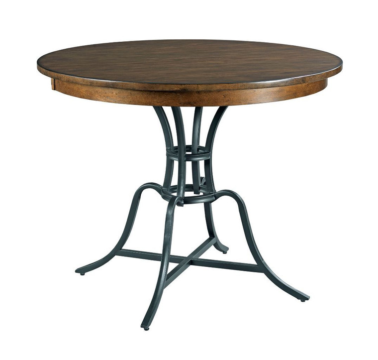 Kincaid The Nook - Hewned Maple 44" Round Counter Height Table With Metal Base 664-44MCP