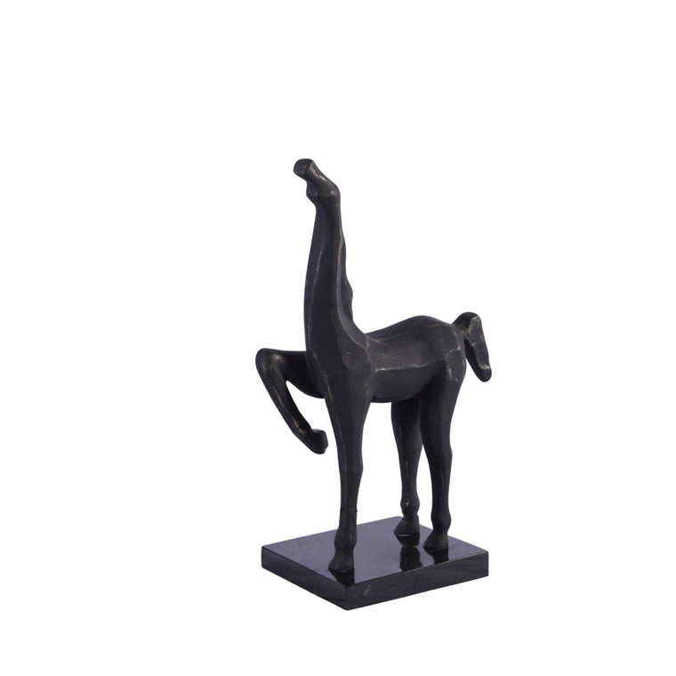 Hoof Up Horse Sculpture Copper Blk - Small 1014S-B By Legend Of Asia