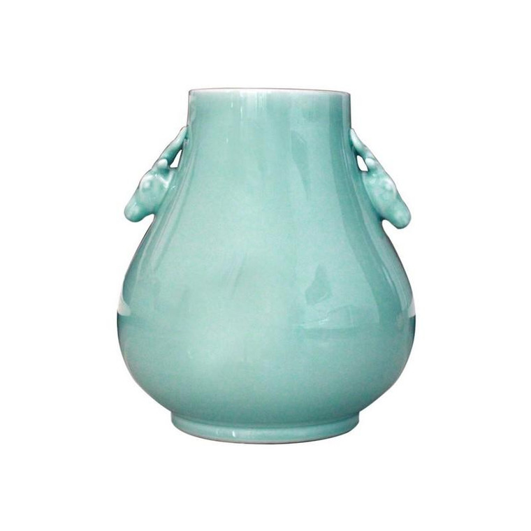 Celadon Deerhead Vase - Small 1831S-CL By Legend Of Asia