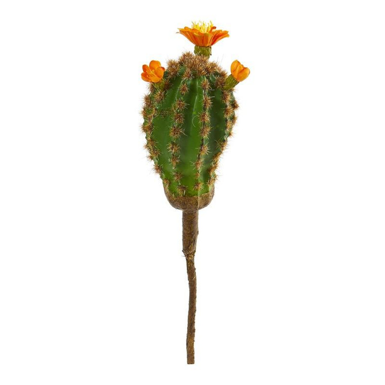 10" Flowering Cactus Artificial Plant (Set Of 12) 6253-S12-OG By Nearly Natural