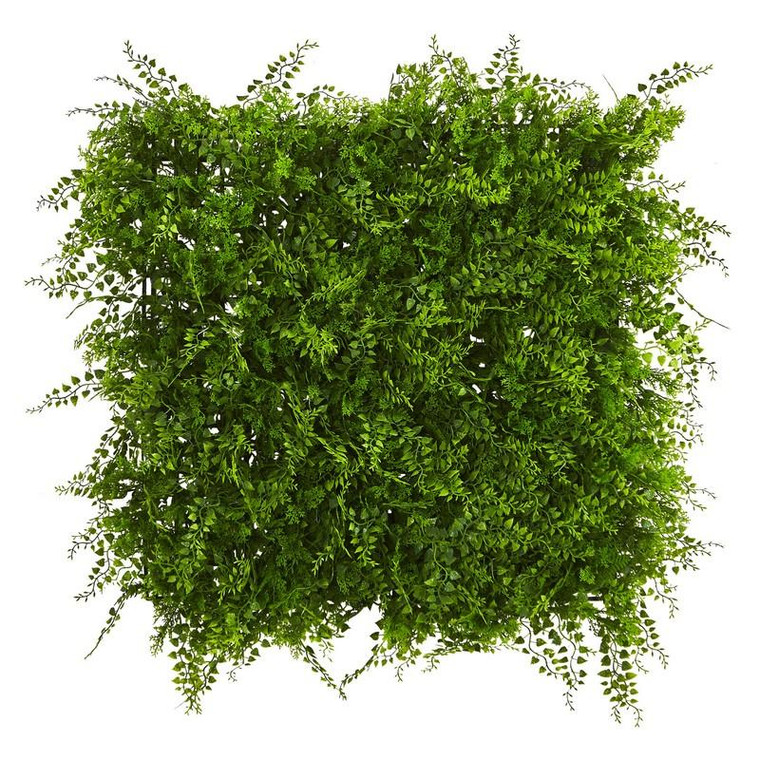 20" X 20" Lush Mediterranean Artificial Fern Wall Panel Uv Resistant (Indoor/Outdoor) 6405 By Nearly Natural