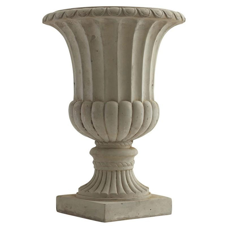 20.25" Large Sand Colored Urn Indoor/Outdoor) 7508 By Nearly Natural