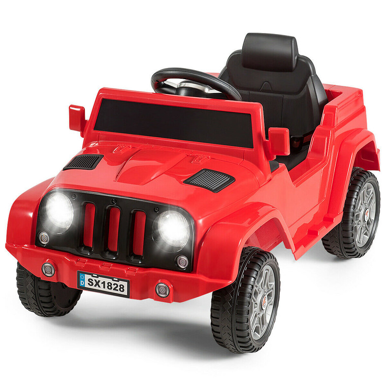 Battery Powered Kids Ride On Car with Remote Control-Red