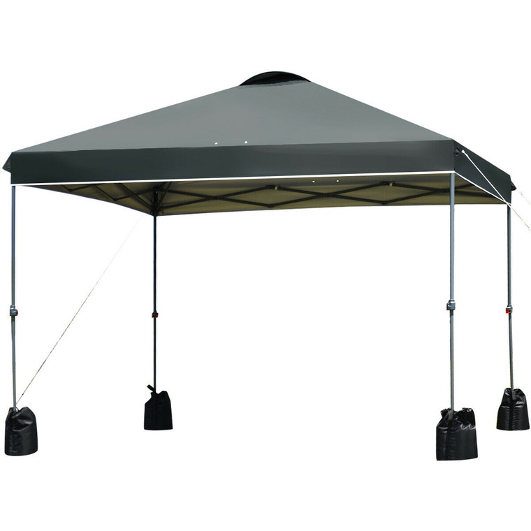 10'x10' Outdoor Commercial Pop up Canopy Tent-Gray