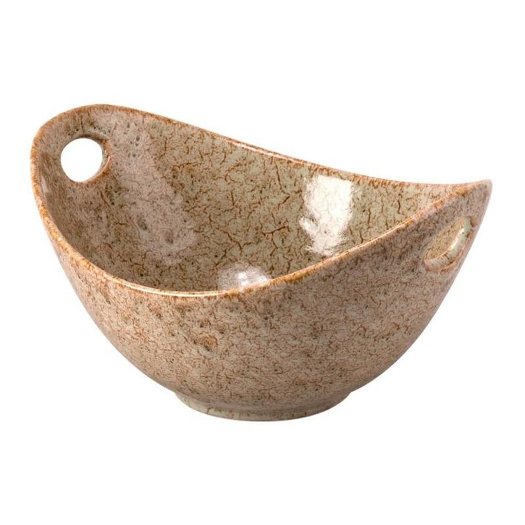 Whittier Curve Bowl With Cut-Outs, 13", Tiger Eye (Pack Of 4) WTR-13CUTOUTBWL-TE By 10 Strawberry Street