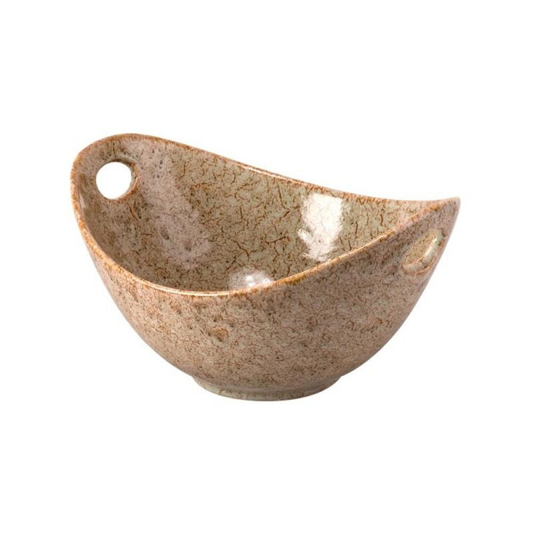 Whittier Curve Bowl With Cut-Outs, 7.75, Tiger Eye (Pack Of 18) WTR-8CUTOUTBWL-TE By 10 Strawberry Street