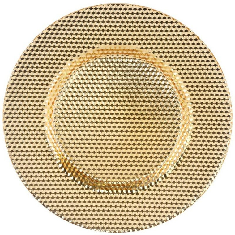 Deco Gold Charger 13" (Pack Of 6) DECO-340GLD By 10 Strawberry Street