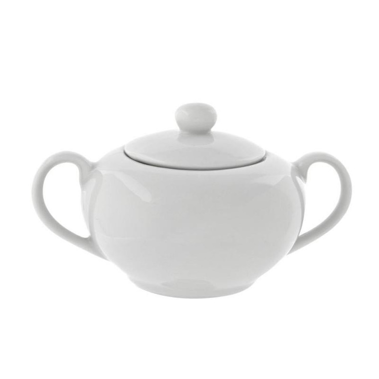 Classic White Classic White Covered Sugar Bowl 8 Oz. (Pack Of 6) RB0018 By 10 Strawberry Street