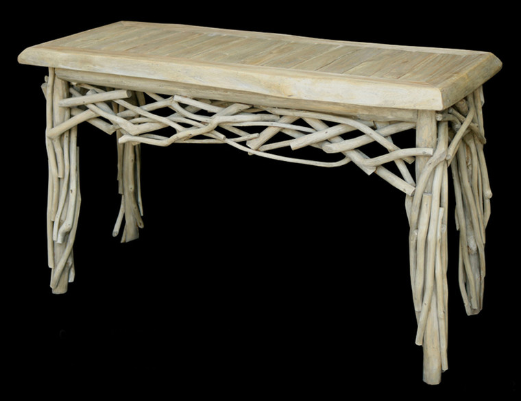 AFD 12014199 Coastal Teak Branch Console Table