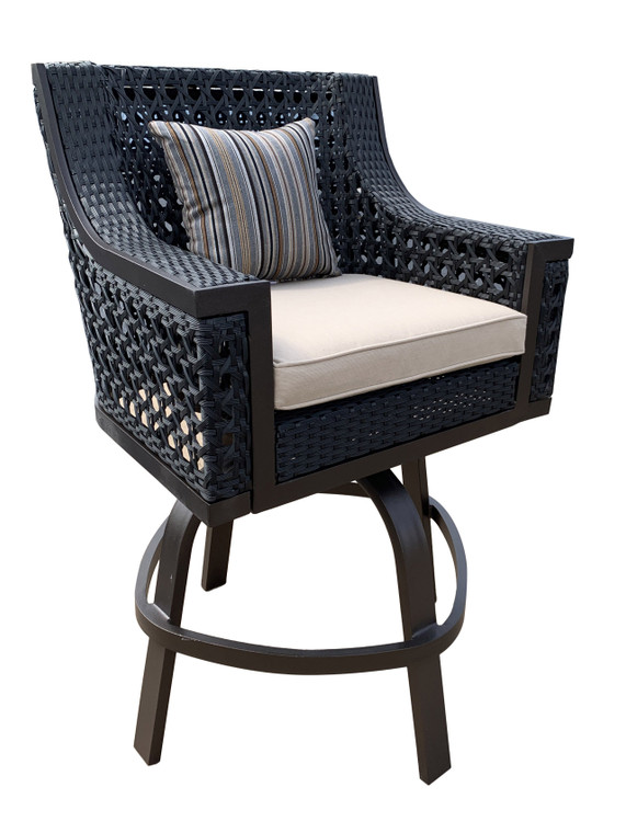 AFD 12011535 Monterey Bar Stool Chair With Cushion And Pillow