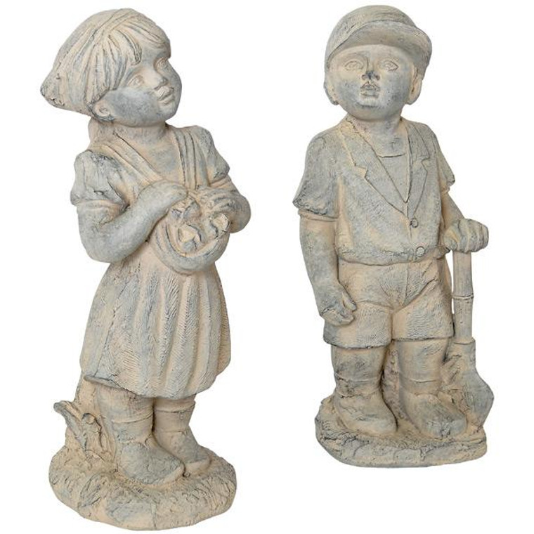AFD 11062995 Boy And Girl Ready For Playtime Set Of 2