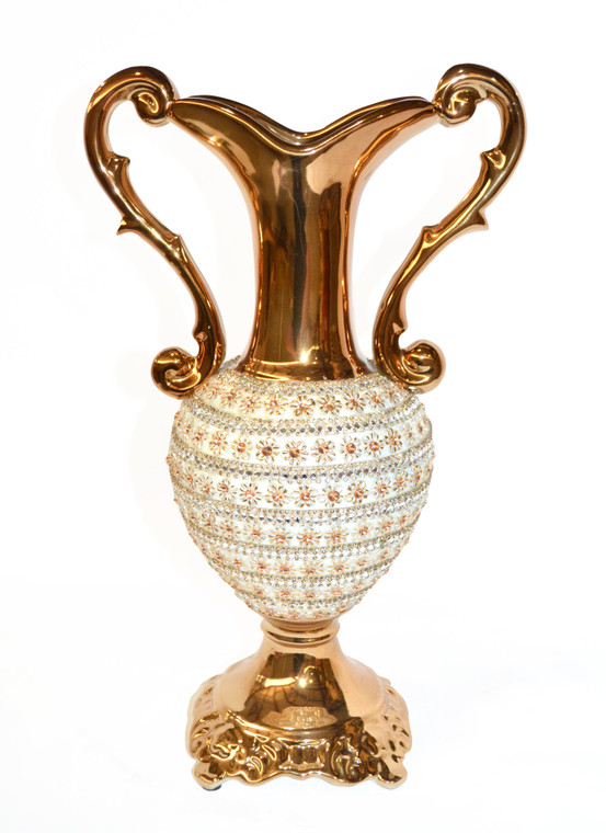 AFD 11273354 Amber Floral Trophy Vase