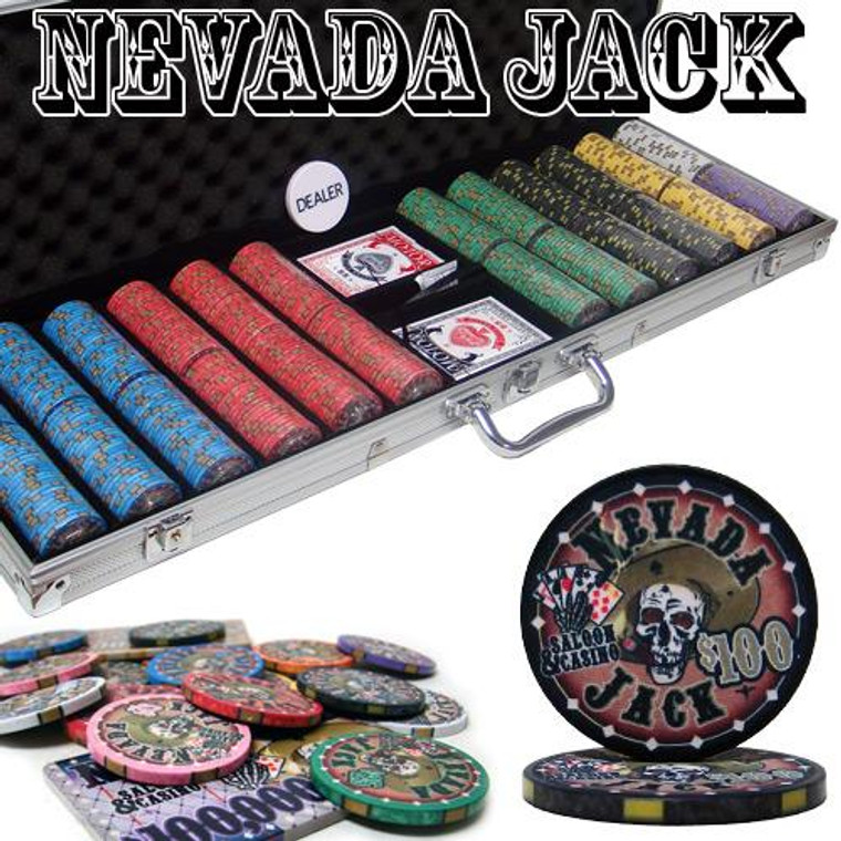 Custom Breakout - 600 Ct Nevada Jack 10 Gram Chip Set CSNJ-600ALC By Brybelly