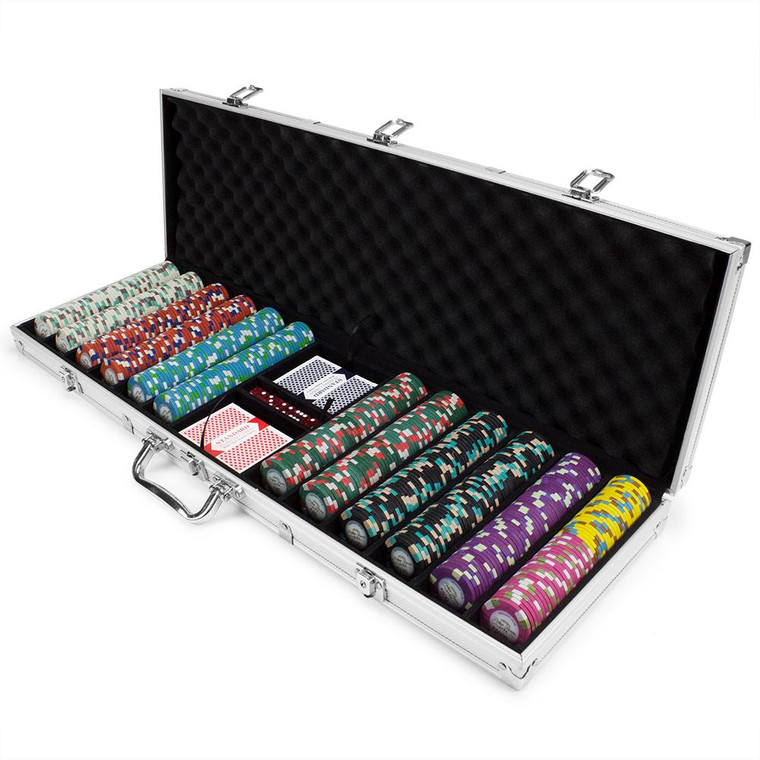 600Ct Claysmith Gaming Monaco Club Chip Set In Aluminum CPMO-600AL By Brybelly