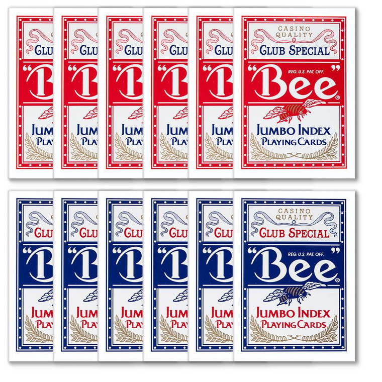 12 Bee No. 77 Diamond Back Club Special Red/Blue Decks Jumbo GUSP-103*6.104*6 By Brybelly