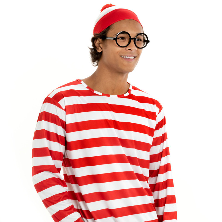 Where'S Wally Halloween Costume - Men'S Cosplay Outfit, L MACC-019 By Brybelly