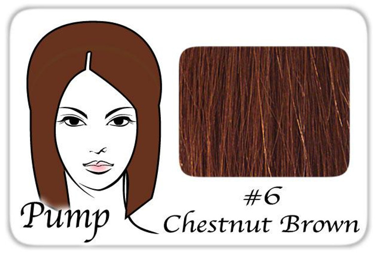 #6 Medium Chestnut Brown Pro Pump - Tease With Ease PRPP-6 By Brybelly