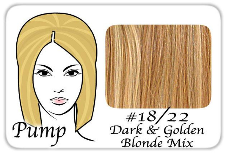 #18/22 Dark Blonde W/ Golden Highlights Pro Pump PRPP-1822 By Brybelly