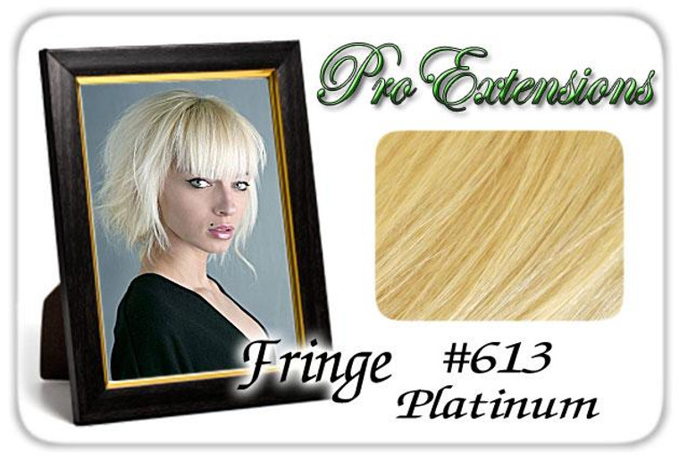 #613 Platinum Pro Fringe Clip In Bangs PRFR-613 By Brybelly