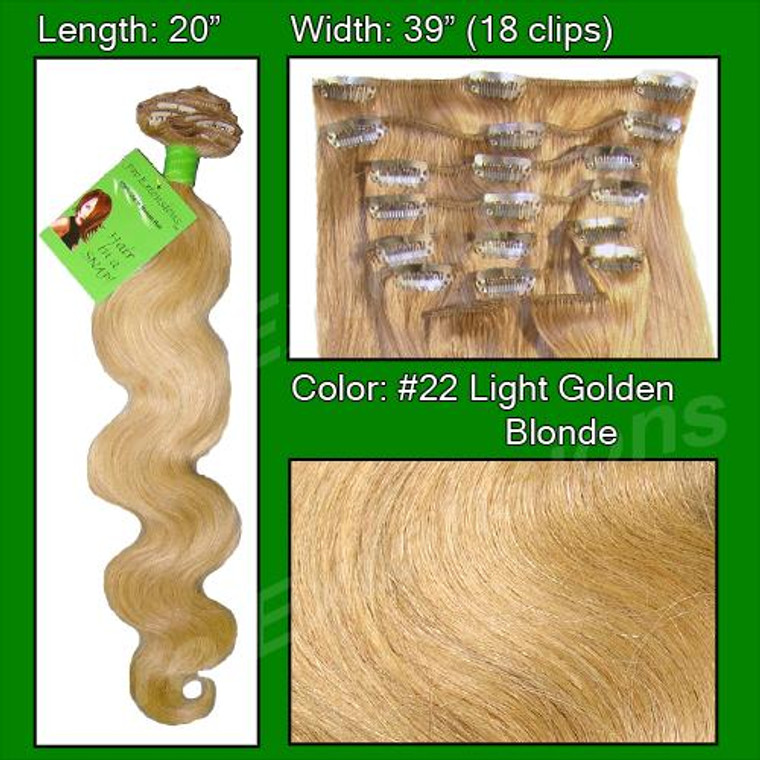 #22 Medium Blonde - 20 Inch Body Wave PRBD-20-22 By Brybelly
