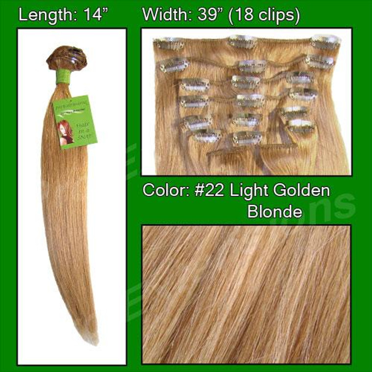 #22 Medium Golden Blonde - 14 Inch PRST-14-22 By Brybelly