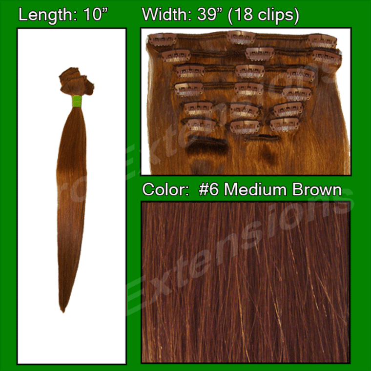 #6 Medium Brown - 10 Inch PRST-10-6 By Brybelly