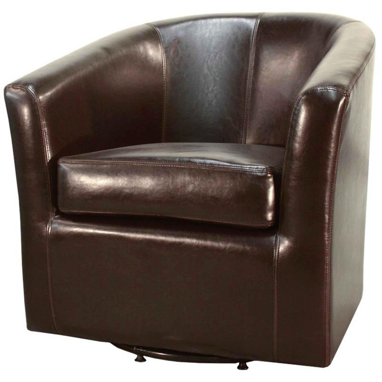 Hayden Swivel Bonded Leather Chair 193012B-01 By New Pacific Direct