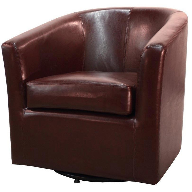 Hayden Swivel Bonded Leather Chair 193012B-208 By New Pacific Direct