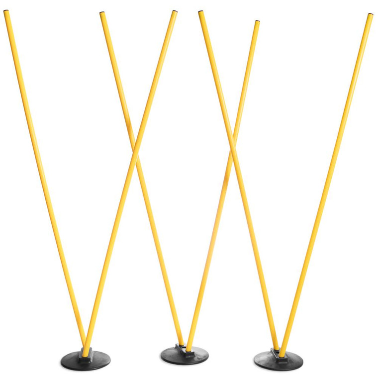 6 Agility Poles With 3 Bases SFIT-1206 By Brybelly