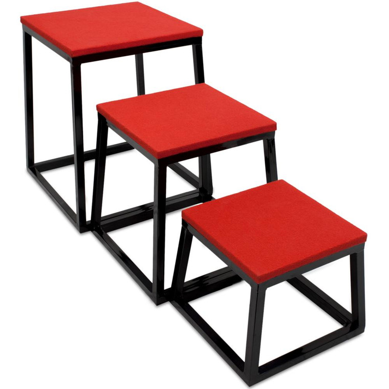 Set Of 3 Plyometric Boxes (12"/18"/24") SFIT-1502 By Brybelly