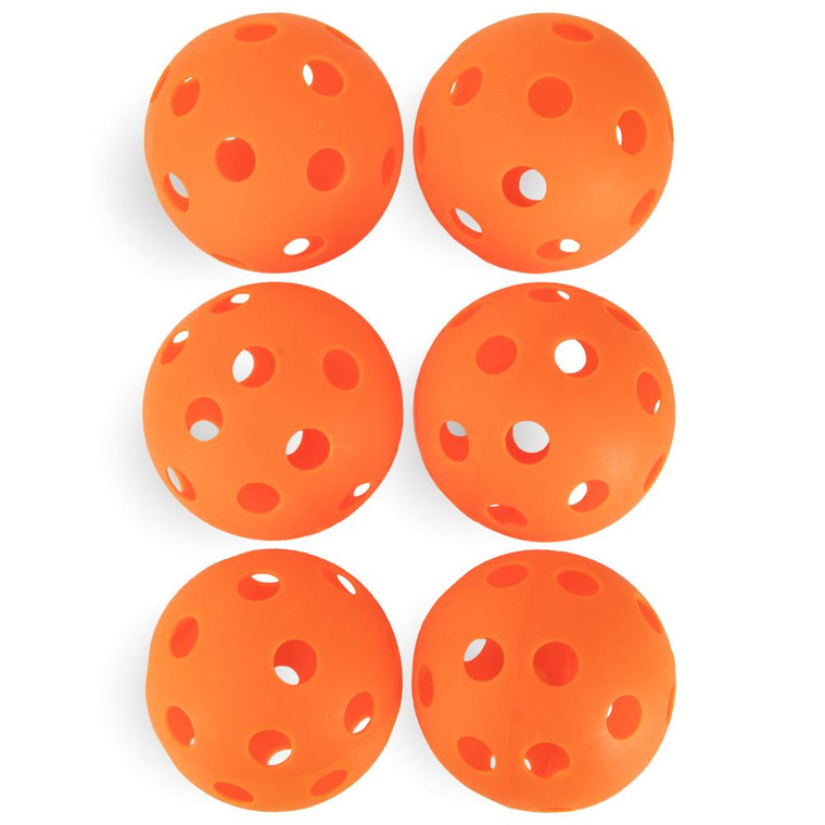 6-Pack Of 12" Practice Softballs, Orange SSFT-002 By Brybelly