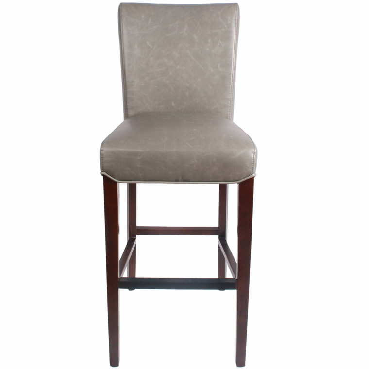 Milton Bonded Leather Bar Stool 268530B-V04 By New Pacific Direct