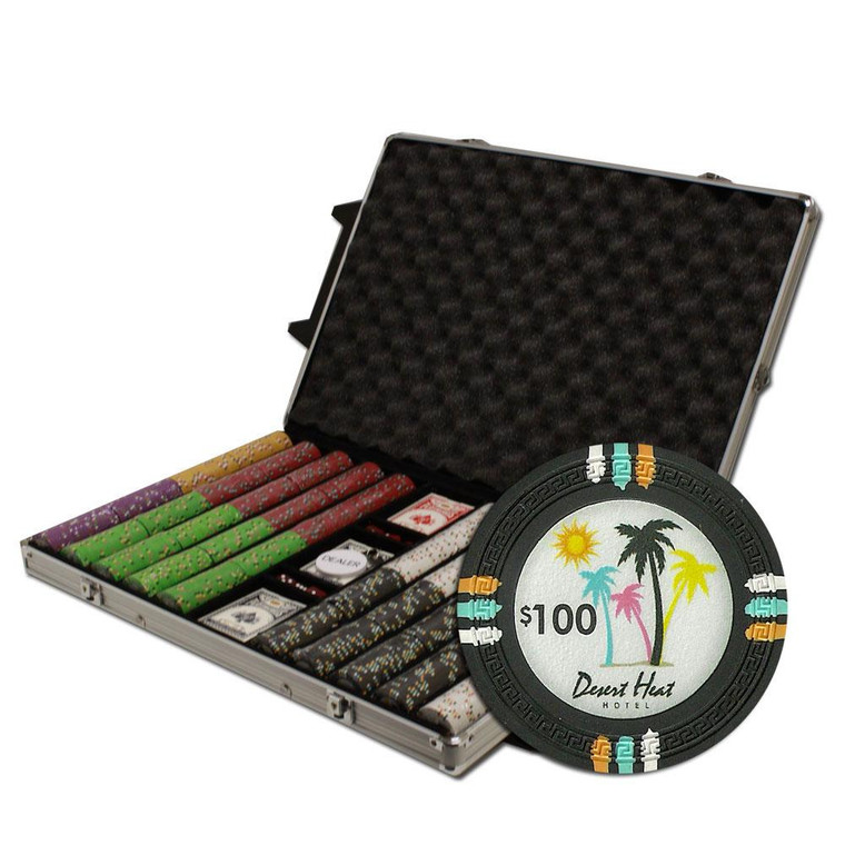 1000Ct Custom Claysmith Gaming "Desert Heat" Chip Set Rollin CSDH-1000RC By Brybelly