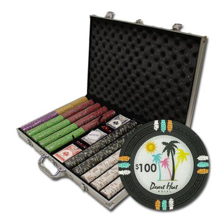 1000Ct Claysmith Gaming "Desert Heat" Chip Set In Aluminum CSDH-1000AL By Brybelly